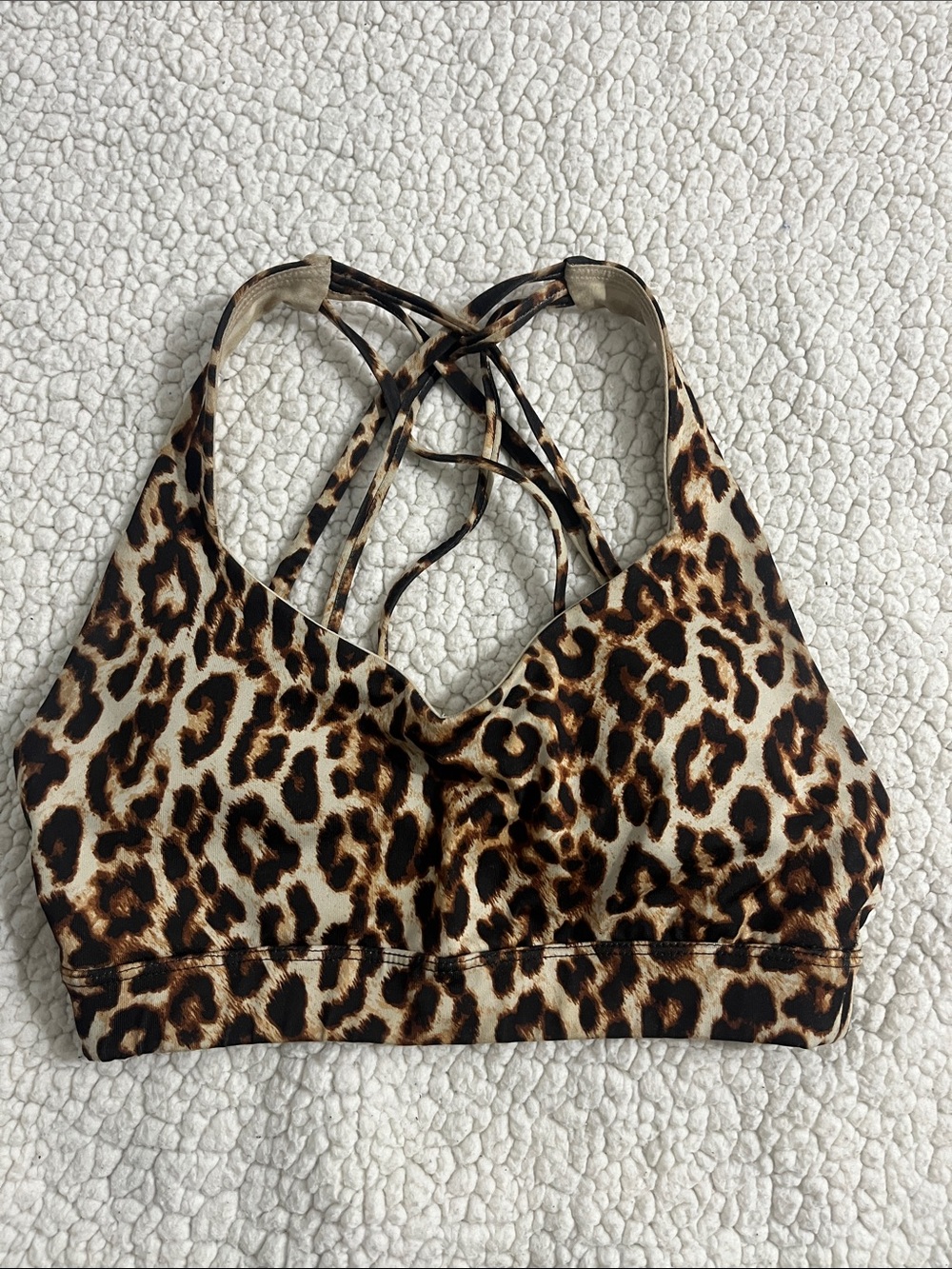 Leopard Print Sports Bra